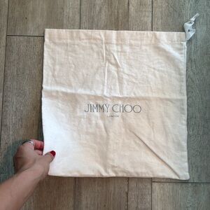 Jimmy Choo Shoe Bag soft Pink Drawstring